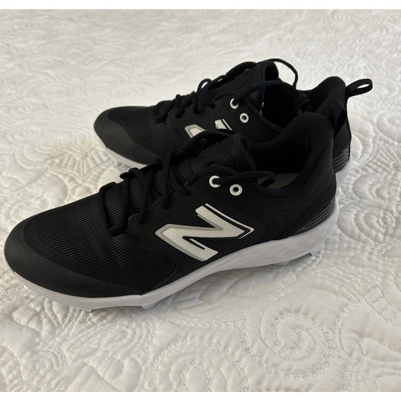 New Balance Baseball Cleats Men\'s 14 Fresh Foam 3000 V6 Shoe Black White main image 7